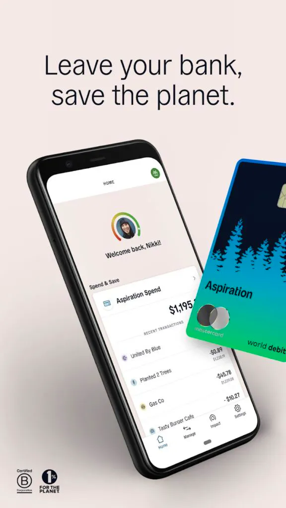 Apps Like Earnin: Aspiration 1