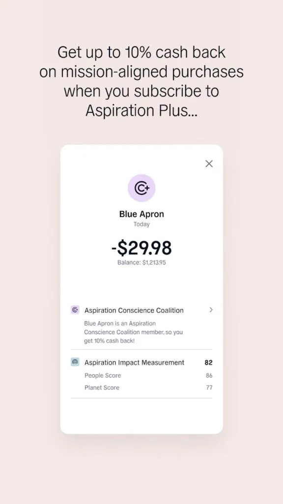 Apps Like Earnin: Aspiration 4